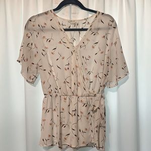 🌸 Floral Faux Wrap Blouses